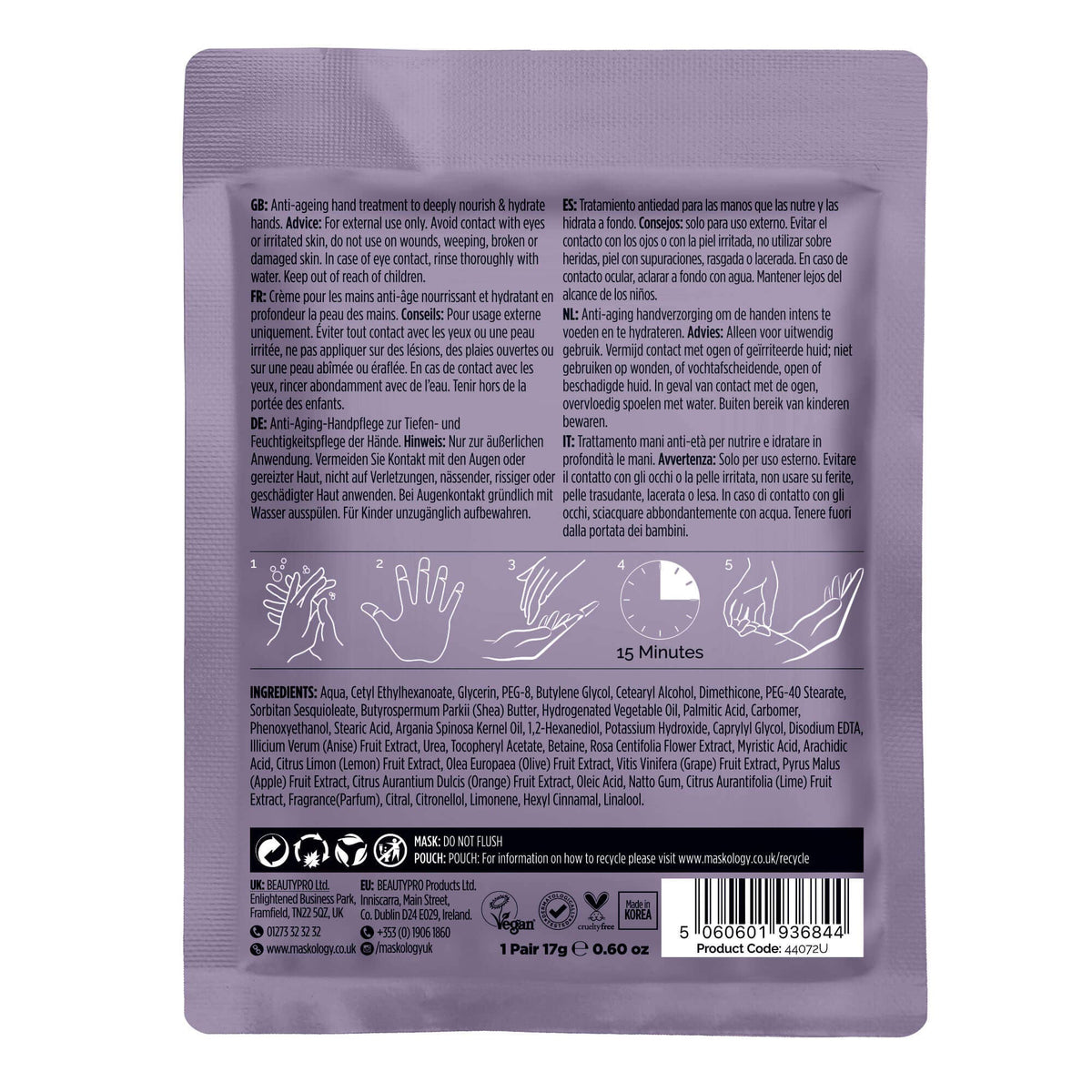 +maskology HAND MASK Professional Hand Glove